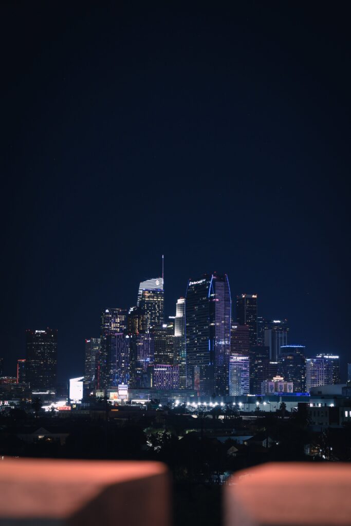 View of Downown Los Angeles City Skyline